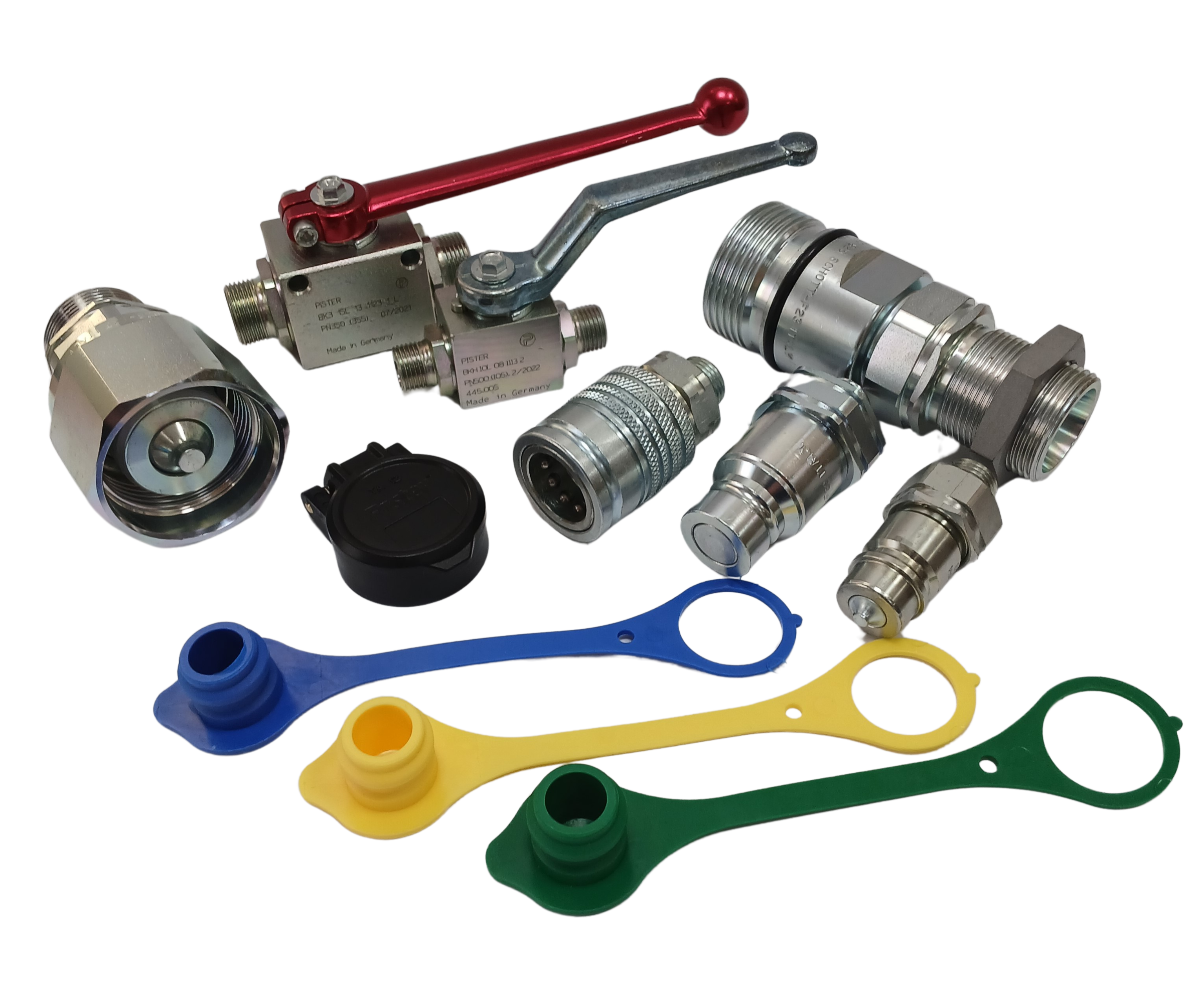 Hydraulikkupplungen und Kugelhaehne